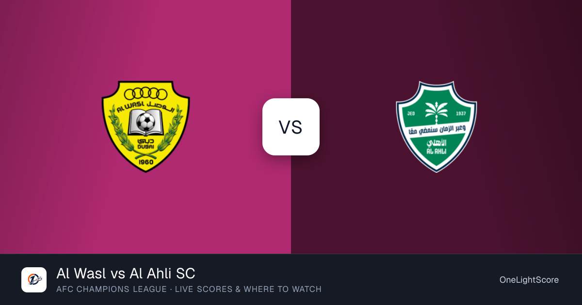 Al Wasl vs Al Ahli SC — live score, TV channel & where to watch ...