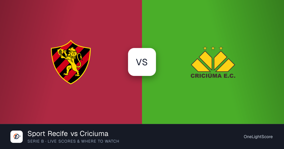 Sport Recife vs Criciuma live score, updates and where to watch
