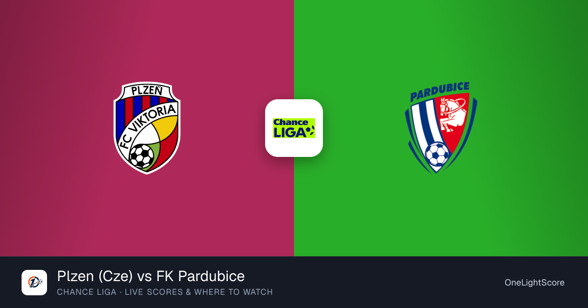 Plzen (Cze) vs FK Pardubice live score, updates and where to watch