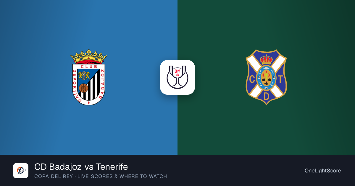 CD Badajoz vs Tenerife — live score, TV channel & where to watch ...