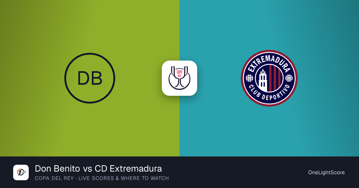 Don Benito vs CD Extremadura — live score, TV channel & where to watch ...