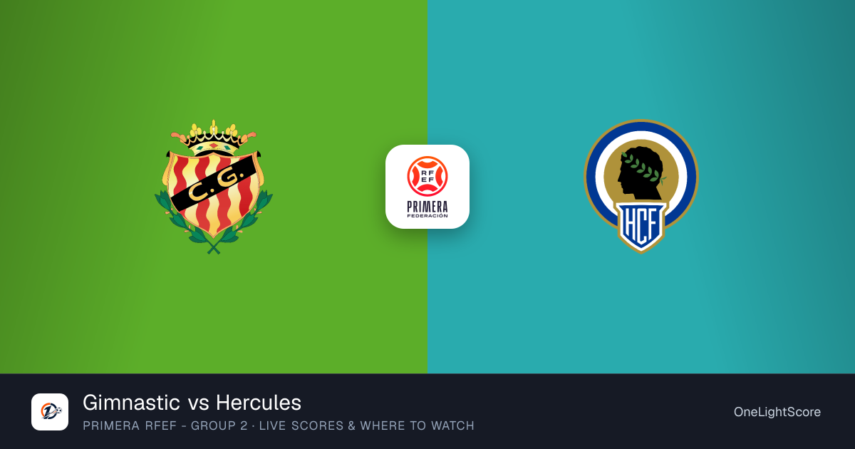 Gimnastic vs Hercules — live score, TV channel & where to watch ...