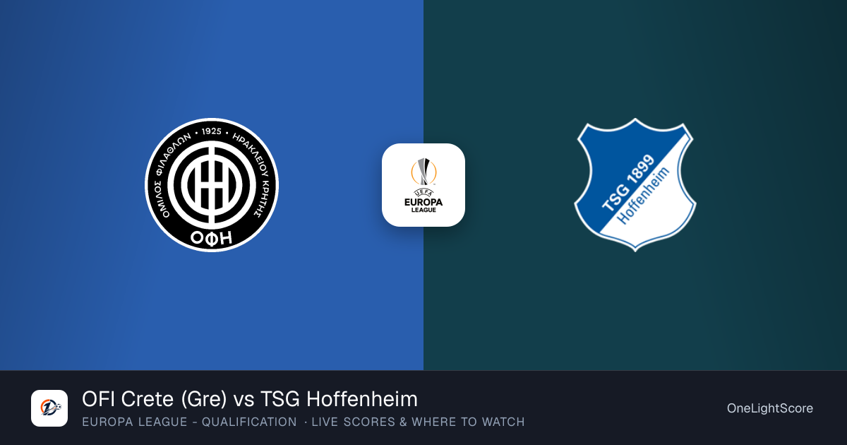 OFI Crete (Gre) 2-0 TSG Hoffenheim: result, scorers and match report