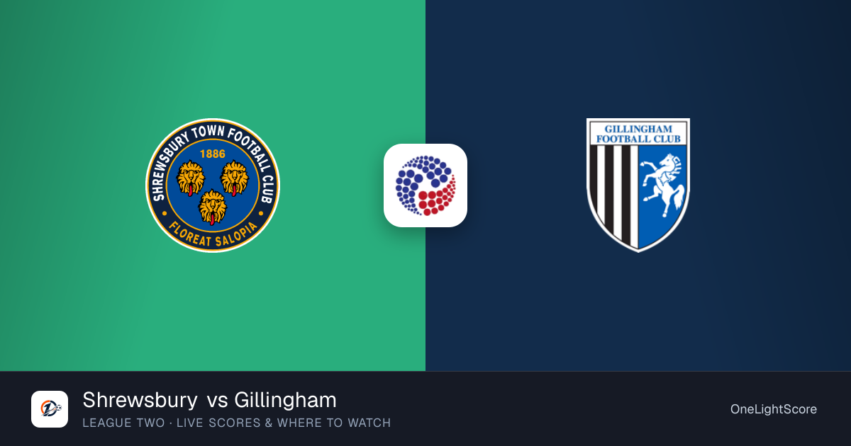 Shrewsbury vs Gillingham — live score, TV channel & where to watch ...