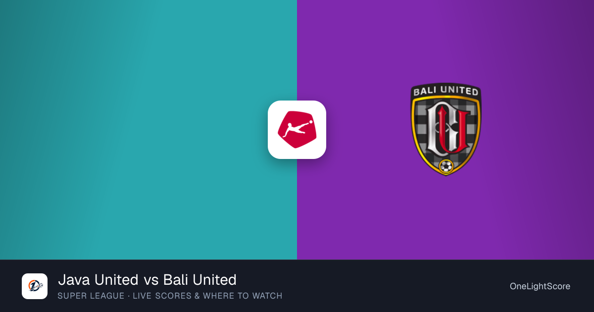 Java United vs Bali United: kick-off time, TV channel and live stream