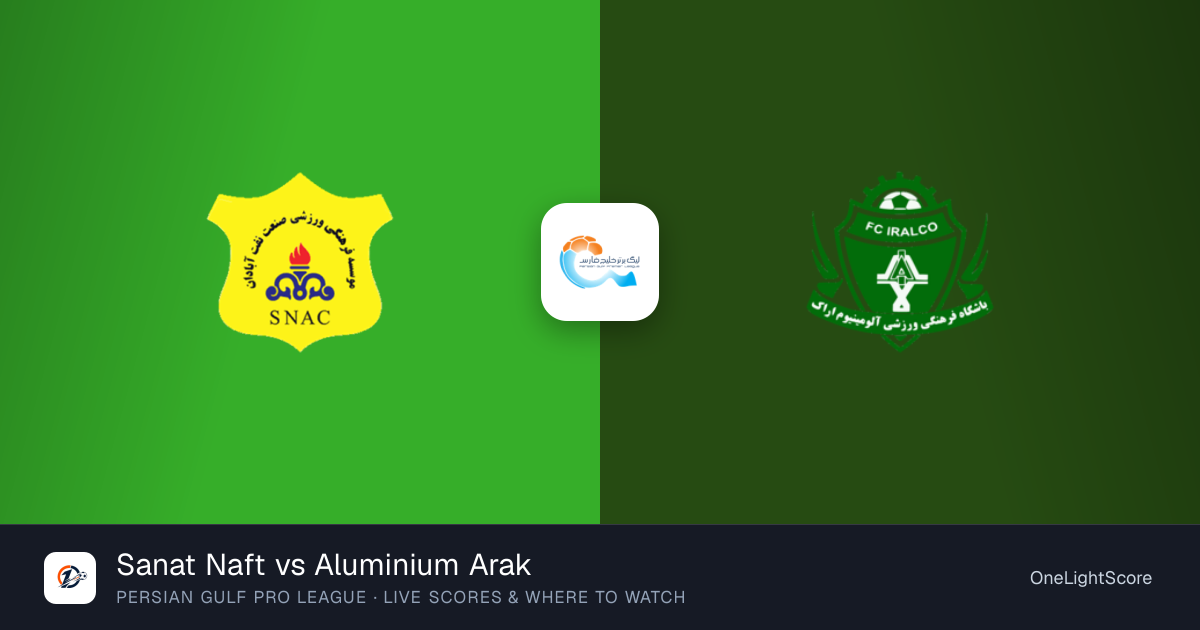 Sanat Naft 2-1 Aluminium Arak: result, scorers and match report