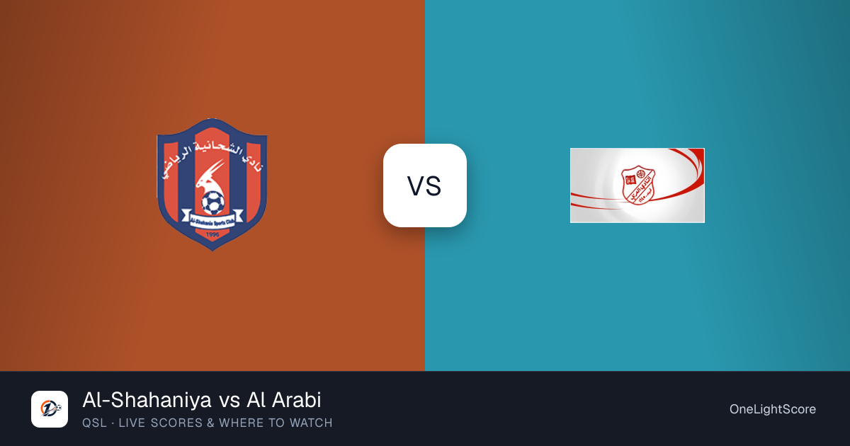 Al-Shahaniya vs Al Arabi: kick-off time, TV channel and live stream