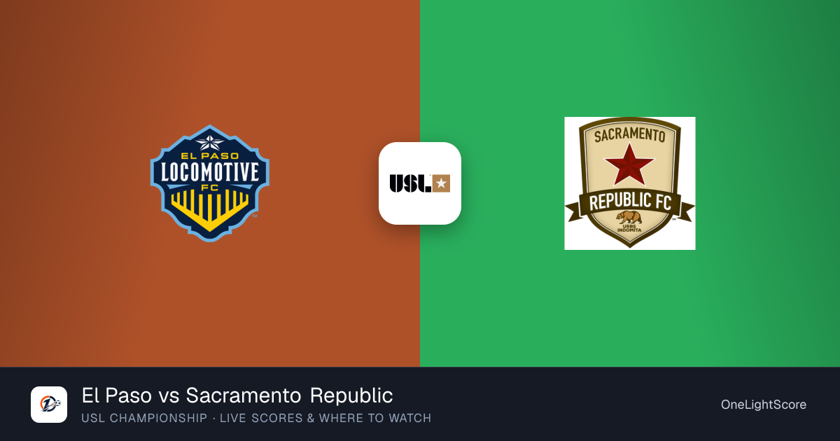 El Paso 0-1 Sacramento Republic: result, scorers and match report